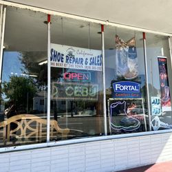 California Shoe Service - Front of the shoe repair shop.