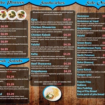 Kabob it - Menu inside - Mediterranean Near Me - Bowling Green, Ohio