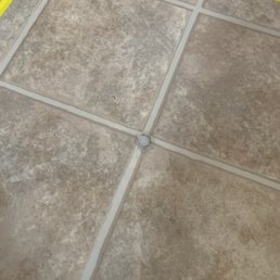 Where he drilled and hit the water line.