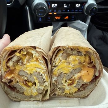 Curbside on the Run - Sausage, bacon, egg, cheese burrito - Coffee & Tea Near Me - Pittsburgh, Pennsylvania Curbside on the Run - Sausage, bacon, egg, cheese burrito - Coffee & Tea Near Me - Pittsburgh, Pennsylvania