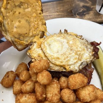 The Deck - The Danwhich w/tots $12.50 - American Near Me - Fort Wayne, Indiana