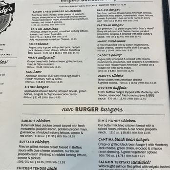 Bad Daddy's Burger Bar - Menu - Bars Near Me - Columbia, South Carolina