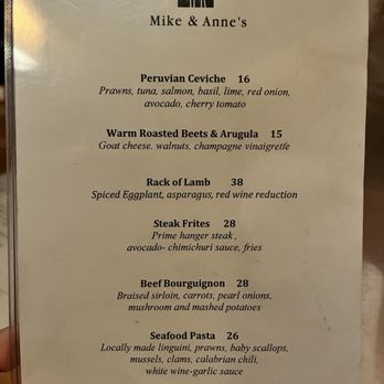 Mike & Anne's Restaurant - Menu - New American Near Me - South Pasadena, California Mike & Anne's Restaurant - Menu - New American Near Me - South Pasadena, California