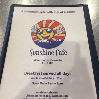 Sunshine Café - Breakfast & Brunch Near Me - Silverthorne, Colorado