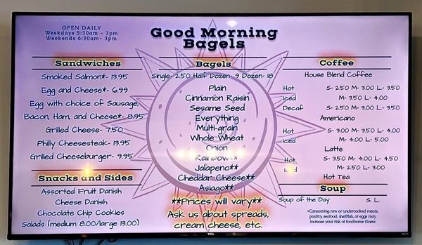 Menu photo 4 Good Morning Bagels Farmington, CT Menu photo 4 Good Morning Bagels Farmington, CT