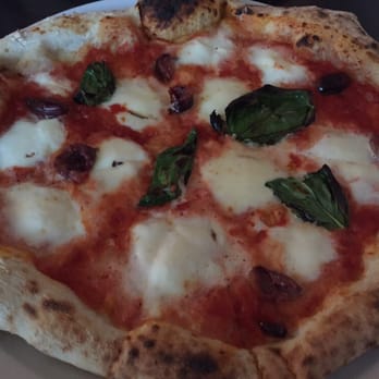 Napoli Centrale - Regina pizza with black olives - Italian Near Me - Toronto, Ontario Napoli Centrale - Regina pizza with black olives - Italian Near Me - Toronto, Ontario