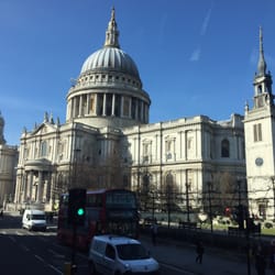 11 Bus Route - View from the top deck of the 11 Bus as it passes St Paul's Cathedral.