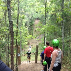 Canopy zipline.