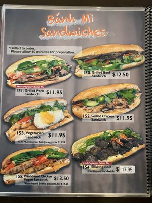 Menu photo 2 Saigon Vietnamese Restaurant Tracy, CA