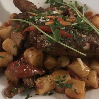 Olio Restaurant - Rabbit with red wine and gnocchi - New American Near Me - Stamford, Connecticut Olio Restaurant - Rabbit with red wine and gnocchi - New American Near Me - Stamford, Connecticut