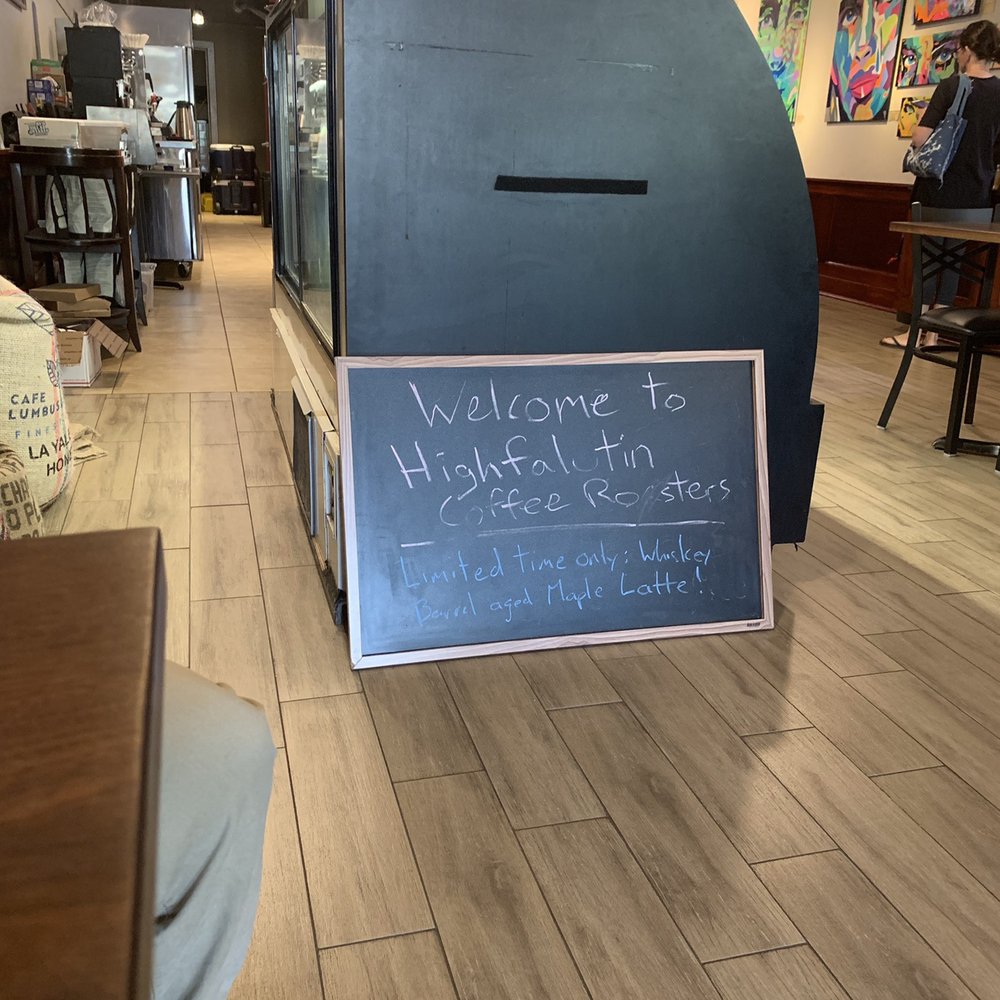 Highfalutin Coffee Roasters - Board - Coffee & Tea Near Me - Charleston, South Carolina Highfalutin Coffee Roasters - Board - Coffee & Tea Near Me - Charleston, South Carolina