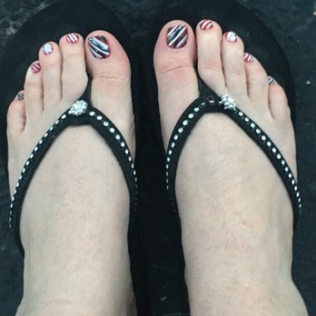 Foxy Nails - The photo doesn't do this justice.  I love my candy cane nails!! Full of glitter and magic, just in time for Christmas. - Hair Removal Near Me - Phoenix, Arizona