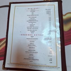 Pupuseria Metapan - Menu