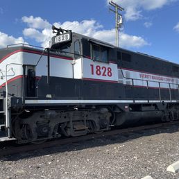 Engine next to parking lot