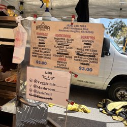 Los Tamalitos - Menu