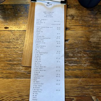 Moon's Kitchen Cafe - Receipt - Breakfast & Brunch Near Me - Boise, Idaho Moon's Kitchen Cafe - Receipt - Breakfast & Brunch Near Me - Boise, Idaho