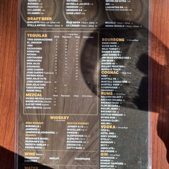 Cabrera's Mexican Cuisine - Drink menu - beers and hard liquor served neat - Mexican Near Me - Pasadena, California Cabrera's Mexican Cuisine - Drink menu - beers and hard liquor served neat - Mexican Near Me - Pasadena, California
