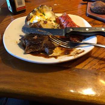 Outback Steakhouse - Ordered the Sirloin steak with Lobster tail! It was delicious, Steak was really good. - Steakhouses Near Me - Lafayette, Louisiana