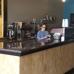 Perk Coffee Bar - Tatum working hard.
