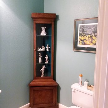 Juniper Hill II - cool color for 1/2 bath with inside contrasting color for curio cabinet. - Bridal Near Me - Reno, Nevada