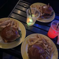 Burgers and fries