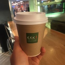 EXKI - Oat milk latte with a touch of vanilla- after 2 weeks without coffee, I can't tell you how fab this tastes.
