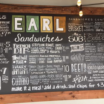 EARL Kaimuki - Small but want -to -try- everything menu - Sandwiches Near Me - Honolulu, Hawaii