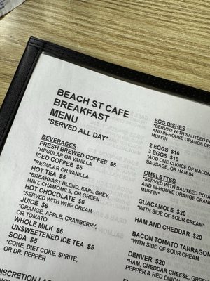 Menu photo 1 Beach Street Cafe Santa Cruz, CA Menu photo 1 Beach Street Cafe Santa Cruz, CA