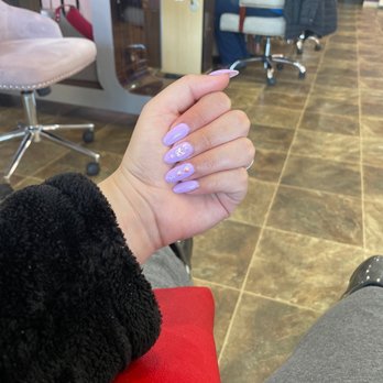 Sally Nails - Fill in with gel polish and rhinestones - Nail Salons Near Me - Plainfield, Indiana