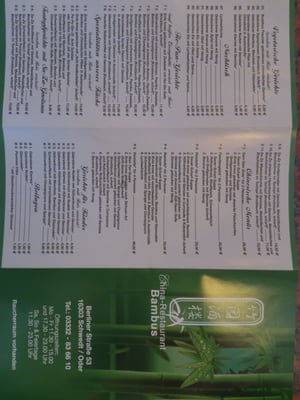 Menu photo 1 Bambus Schwedt, BB