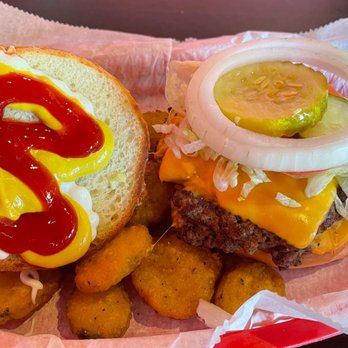 Beth's Burger Bar - Basic double with American cheese all the way. Really good burger - Burgers Near Me - Orlando, Florida
