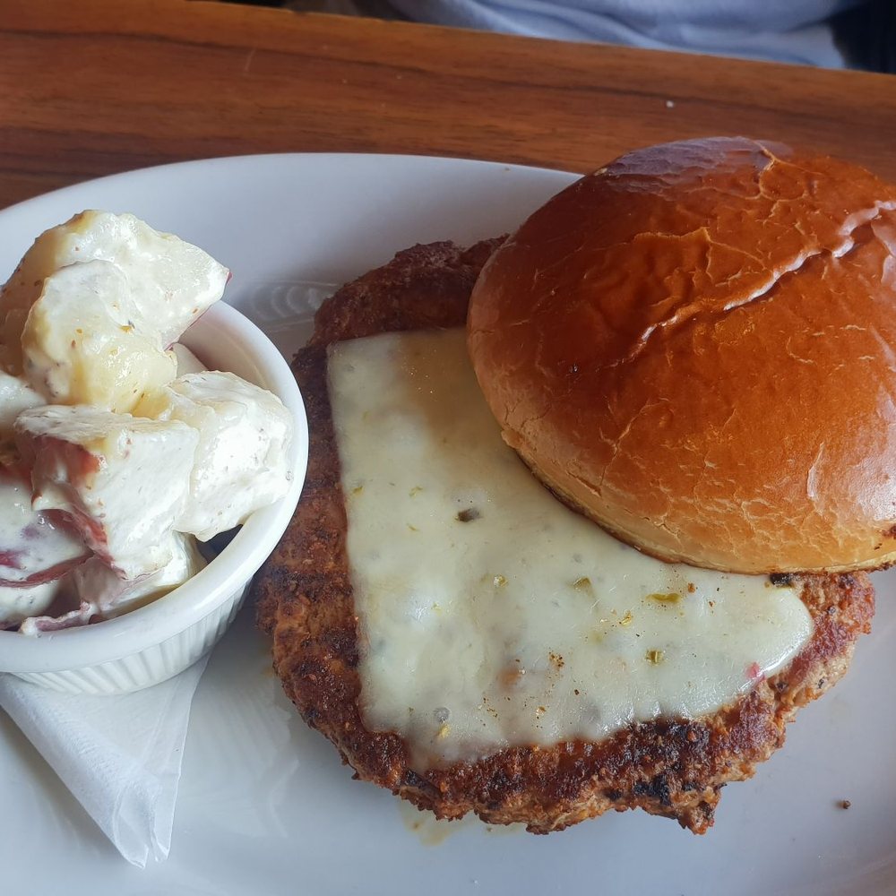 Union Jack Pub - Cajun turkey burger. - Pizza Near Me - Indianapolis, Indiana Union Jack Pub - Cajun turkey burger. - Pizza Near Me - Indianapolis, Indiana