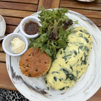 Sarabeth's West - Spinach & Goat Cheese Omelette - Breakfast & Brunch Near Me - New York, New York Sarabeth's West - Spinach & Goat Cheese Omelette - Breakfast & Brunch Near Me - New York, New York