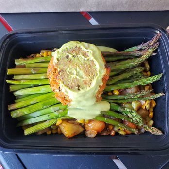 Great Sage - Heart of Palm crabcake with vegetables so awesome!! - Vegan Near Me - Clarksville, Maryland