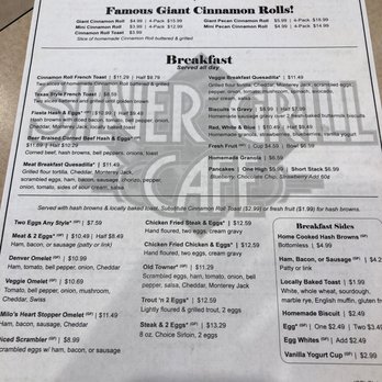 Silver Grill Cafe - Paper menu - Breakfast & Brunch Near Me - Fort Collins, Colorado