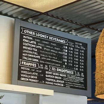 Looney Bean Coffee - Menu - Coffee & Tea Near Me - Mammoth Lakes, California