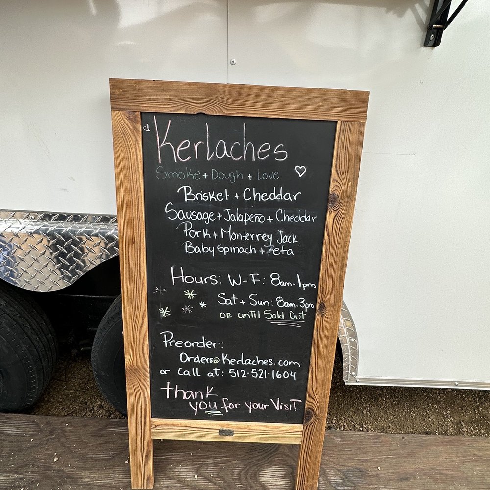 Kerlaches - Menu Jan. 2023 - Food Trucks Near Me - Austin, Texas