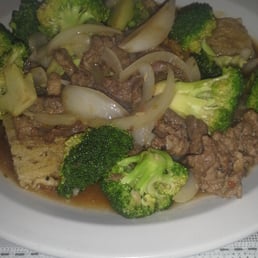 Beef Over Fried Rice Noodles