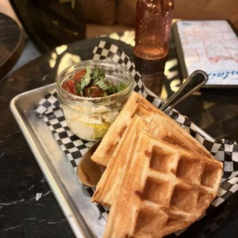 Calicraft Upstairs - whipped feta with waffles - Cocktail Bars Near Me - Walnut Creek, California