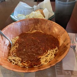 Luciano's Pizza & Six Pack To Go - All-you-can-spaghetti - $9.00 - Mondays and Tuesdays