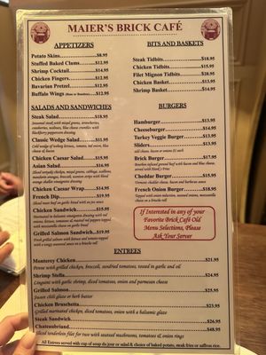 Menu photo 1 Maier's Brick Cafe Lynbrook, NY