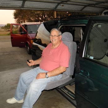Rollin' Along - Client being lifted into MiniVan with Turning Automotive Seat - Mobility Equipment Sales & Services Near Me - Oakland, California Rollin' Along - Client being lifted into MiniVan with Turning Automotive Seat - Mobility Equipment Sales & Services Near Me - Oakland, California