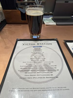 Menu photo 8 Victor Station Victor, MT