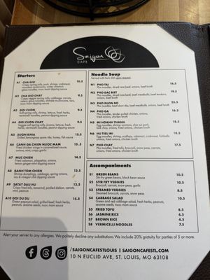Menu photo 3 Saigon Cafe Saint Louis, MO Menu photo 3 Saigon Cafe Saint Louis, MO