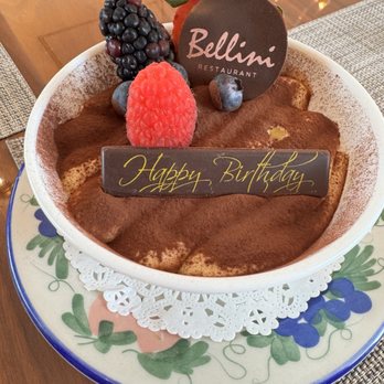 Bellini - Birthday dessert - Italian Near Me - Miami, Florida