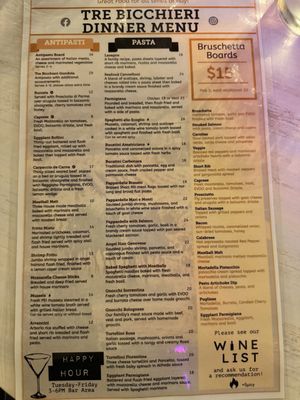 Menu photo 7 Tre Bicchieri Glendale, AZ