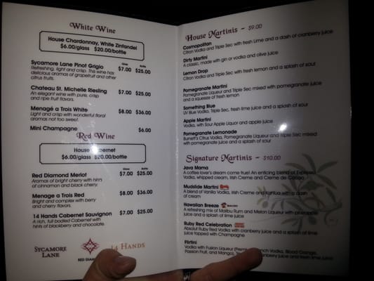 Menu photo 4 The Hookah Lounge Madison, WI