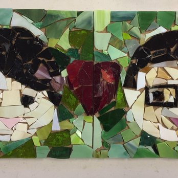 Art Glass Studio - The mosaics we made. Not grouted yet. - Art Galleries Near Me - Livermore, California
