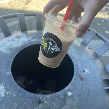Cafe Dolce - Awful hazelnut blended drink - Coffee & Tea Near Me - Solvang, California Cafe Dolce - Awful hazelnut blended drink - Coffee & Tea Near Me - Solvang, California