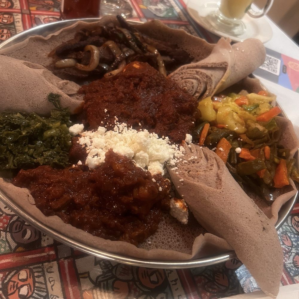 Zion Ethiopian Restaurant - #1. Doro Wot #2. Ye-Beg Wot and #5. Zilzil Tibs With vegetables - Ethiopian Near Me - Richardson, Texas Zion Ethiopian Restaurant - #1. Doro Wot #2. Ye-Beg Wot and #5. Zilzil Tibs With vegetables - Ethiopian Near Me - Richardson, Texas